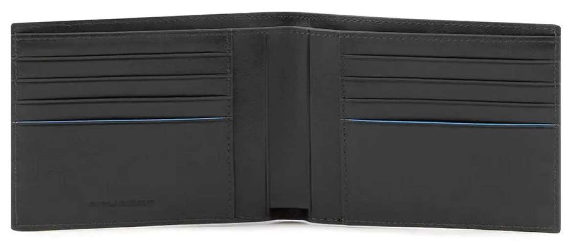 Кошелек мужской Piquadro Blue Square Revamp, кожа натуральная, черный  [pu6190b2vr/n]